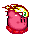 Kirby Running - Fire