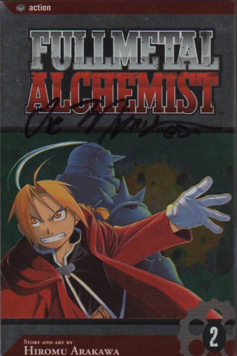 Naram's Youmacon 2005 Photos - Slide 74: Fullmetal Alchemist Manga Volume 2 - Signed by Vic Mignogna