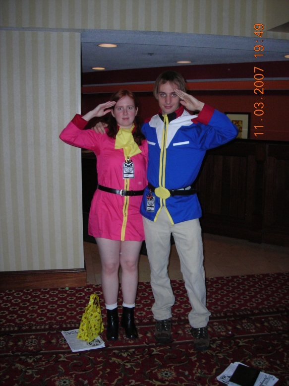 Naram's Youmacon 2007 Photos - Slide 33: Amuro Ray & Frau Bow (Mobile Suit Gundam)