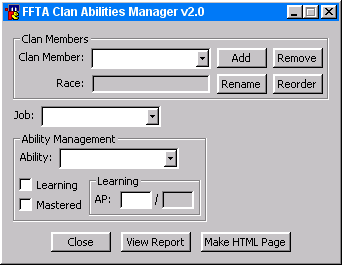 FFTA Ability Manager Dialog